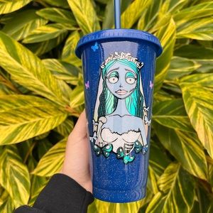 NEW Corpse Bride reusable plastic tumbler 💙